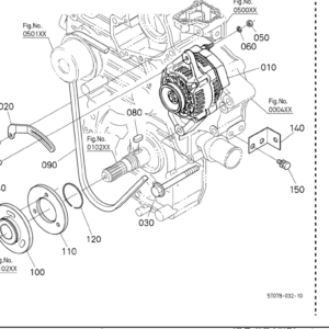 Alternator Drive V-Belt (17111-9701-0)